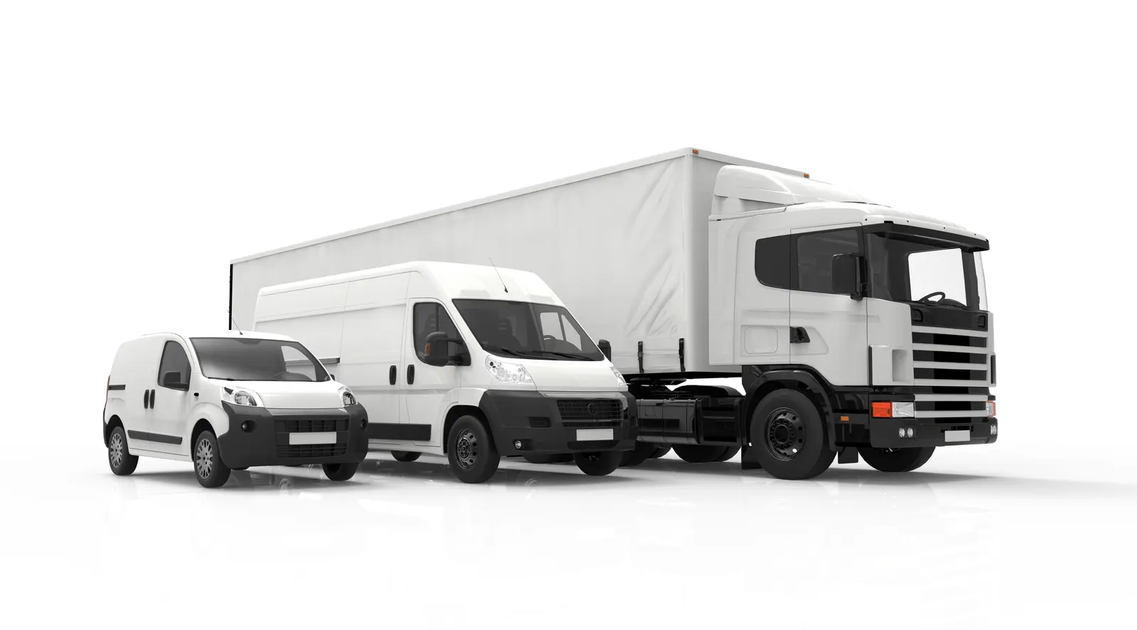 Van, camioneta y tráiler